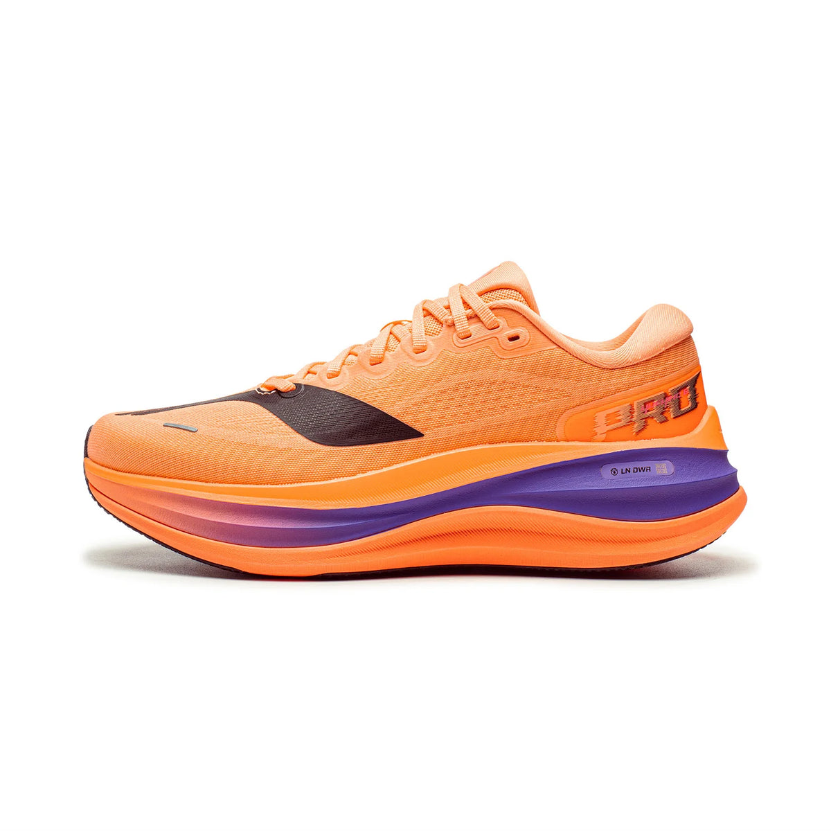 Li-Ning Men's YUEYING 6 PRO Optimized Cushion Running Shoes with Wide Toe Box SUPER BOOM Reflective LiNing Light Sneaker ARHW015