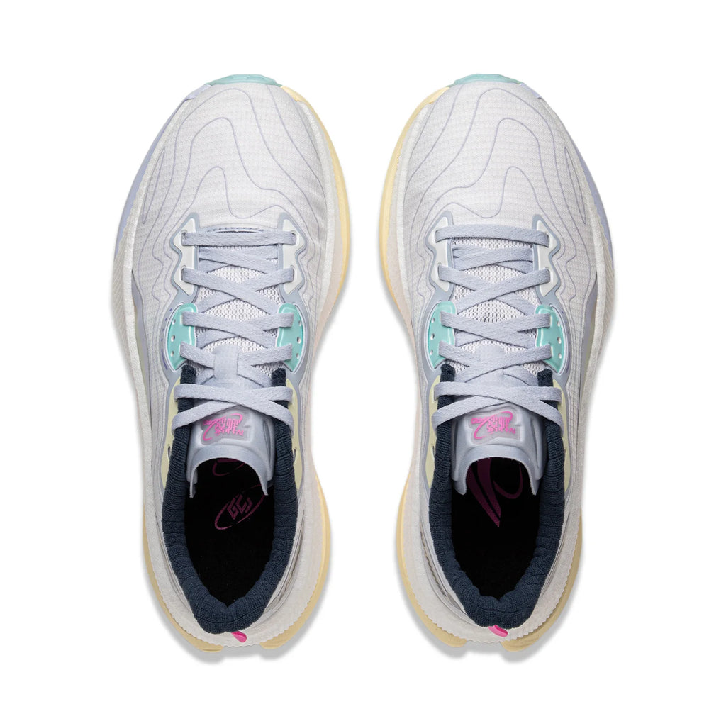 Li-Ning Women's YUEYING 4 PRO Cushion Running Shoes LN CLOUD PLUS Cushion LiNing Anti-slip Wearable Sneakers ARHV006