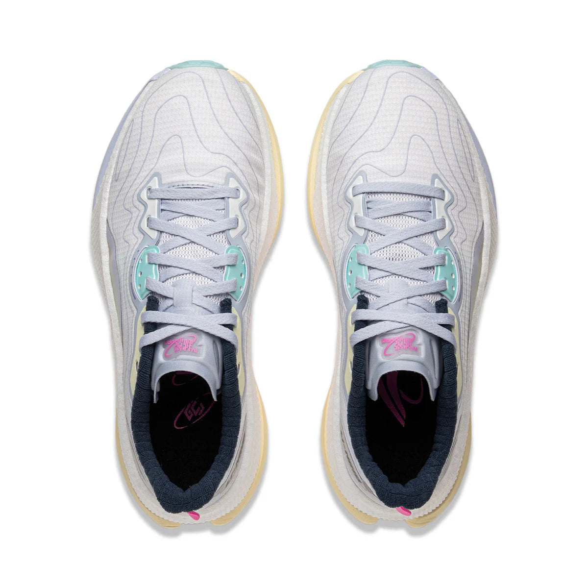Li-Ning Women's YUEYING 4 PRO Cushion Running Shoes LN CLOUD PLUS Cushion LiNing Anti-slip Wearable Sneakers ARHV006