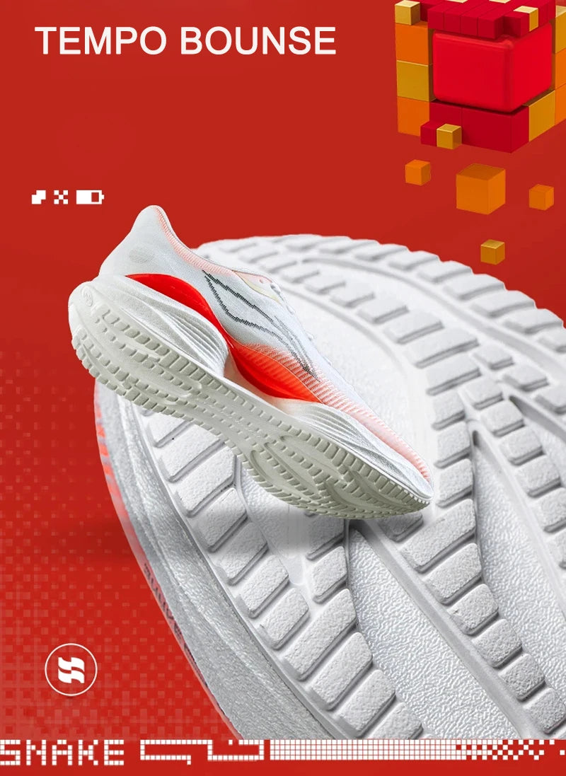 Li-Ning Men's SUPER LIGHT 22 Light Running Shoes TEMPO BOUNSE Cushion BOOM FIBER LiNing Wearable Anti-Slip Sneakers ARBV001