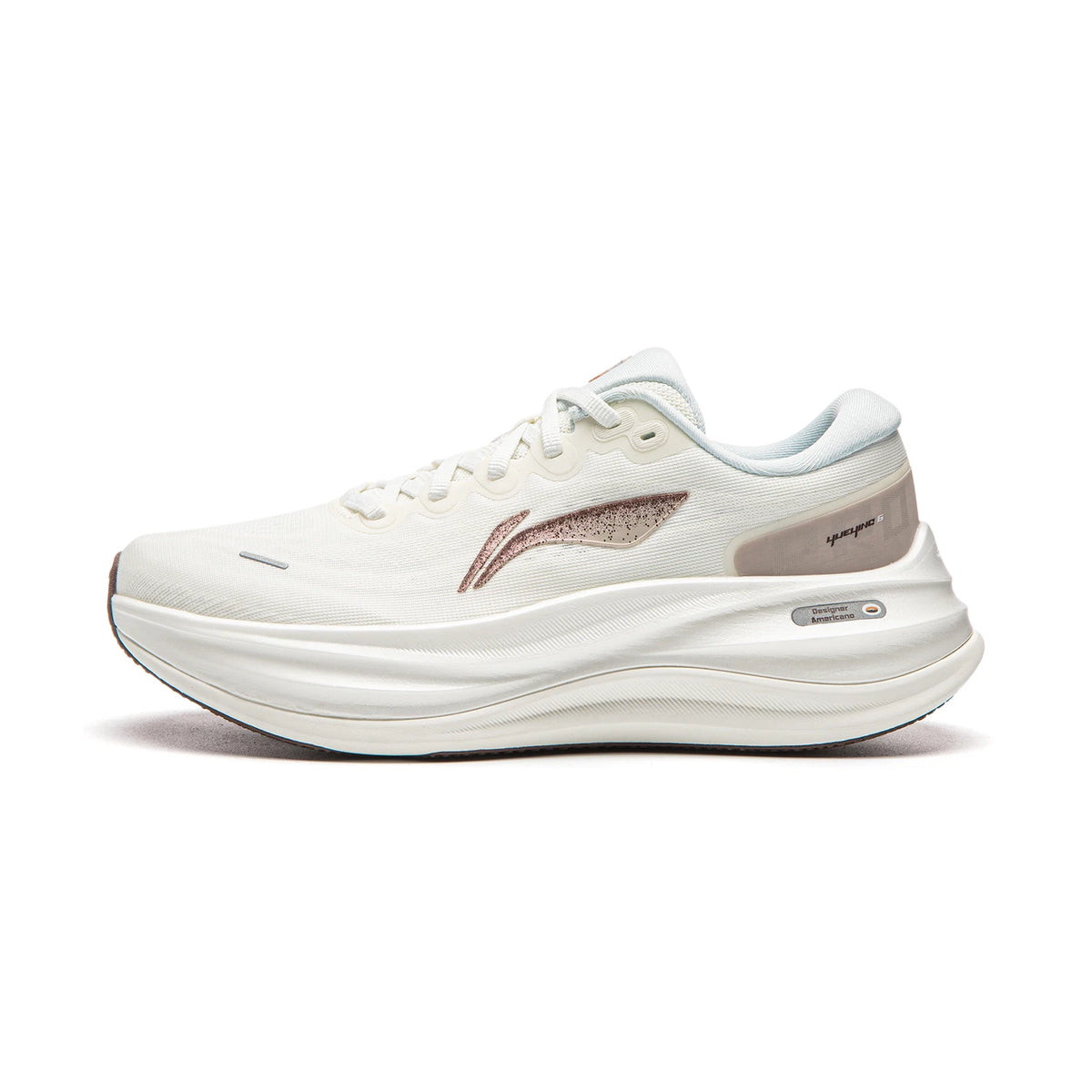 Li-Ning Women's YUEYING 6 PRO Optimized Cushion Running Shoes with Wide Toe Box SUPER BOOM Reflective LiNing Sneaker ARHW016