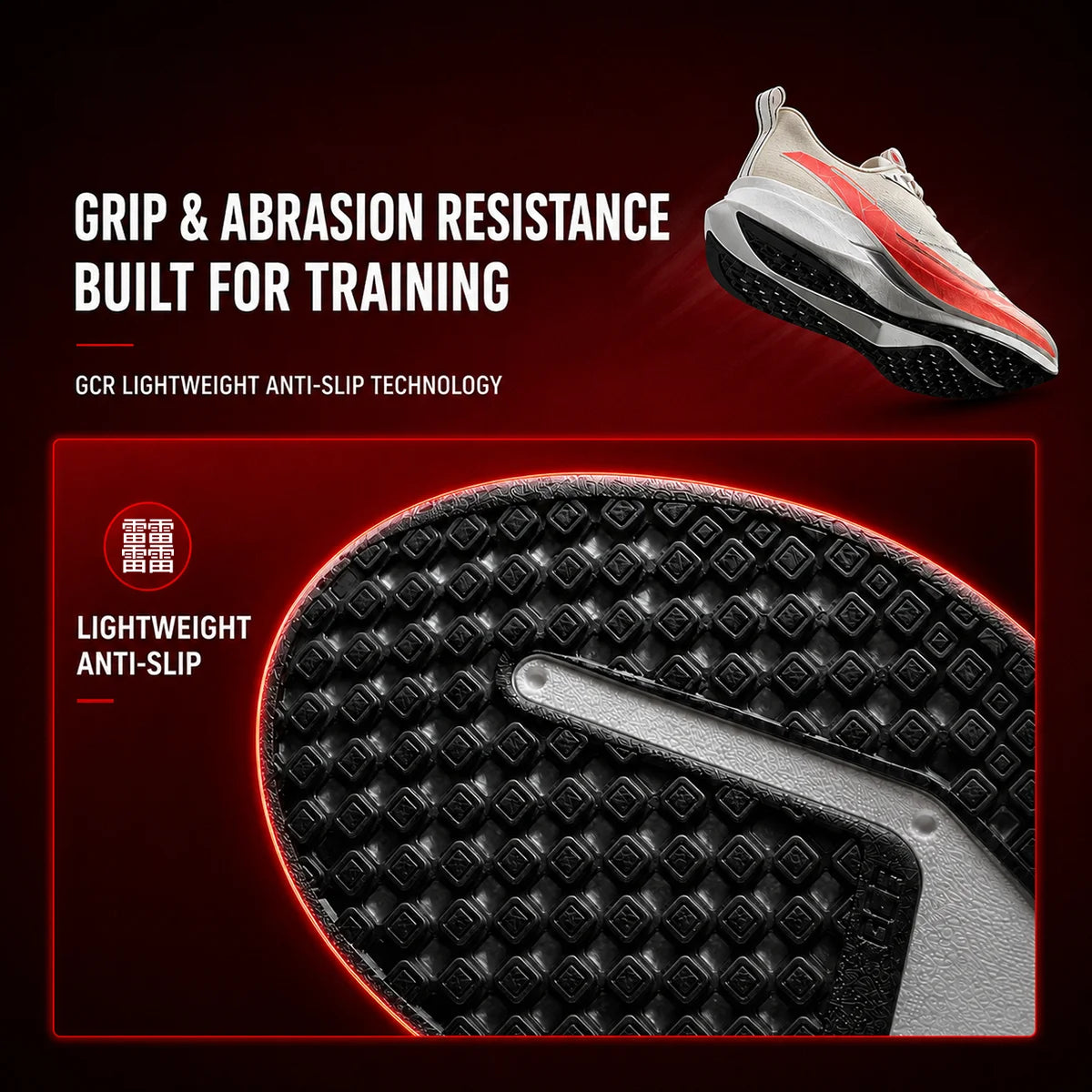 Li-Ning Men's RED HARE 9 PRO Racing Running Shoes BOOM Cushion Rebound Breathable Reflective LiNing Stable Sneakers ARPW001