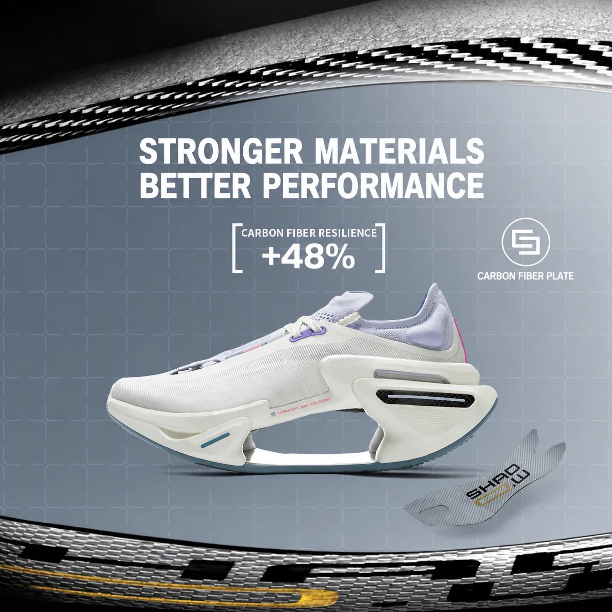 Li-Ning Unisex SHADOW 3 Running Shoes BOOM JIANG Cushion Comfort Sports Shoes LiNing Wearable Anti-Slippery Sneakers ARRV001