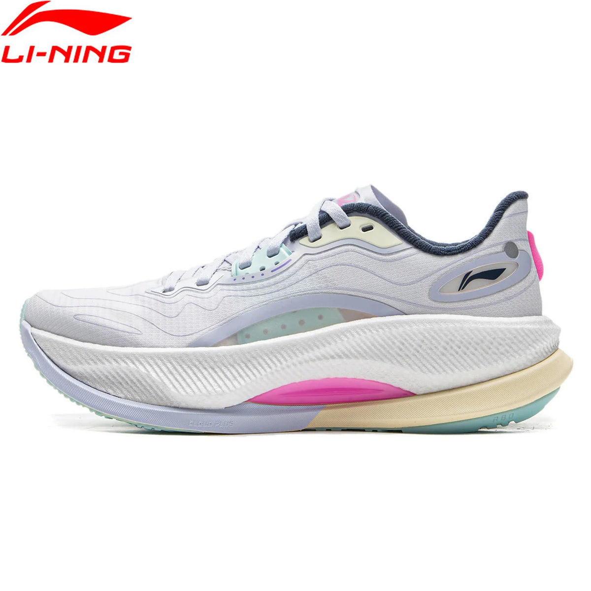 Li-Ning Women's YUEYING 4 PRO Cushion Running Shoes LN CLOUD PLUS Cushion LiNing Anti-slip Wearable Sneakers ARHV006
