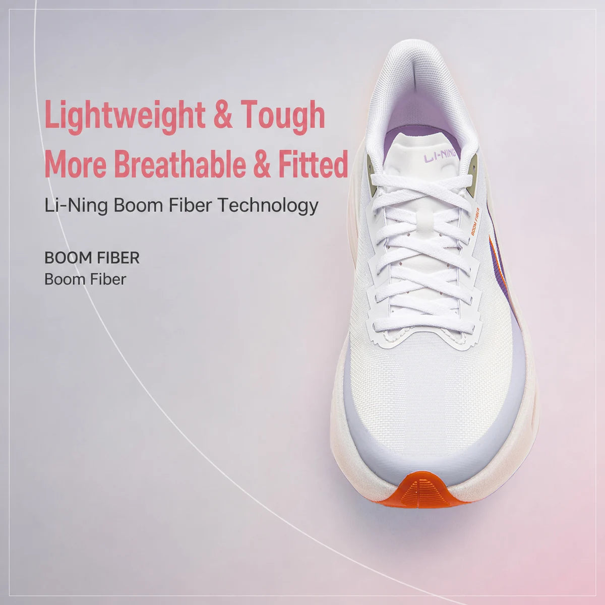 Li-Ning Women's CHAOYING PRO Cushion Running Shoes SUPER BOOM Lightweight Breathable LiNing Daily Sports Shoes ARBW004