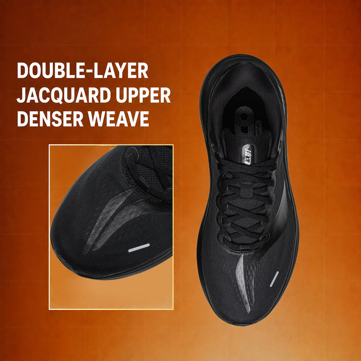 Li-Ning Men's YUEYING 6 PRO Optimized Cushion Running Shoes with Wide Toe Box SUPER BOOM Reflective LiNing Light Sneaker ARHW015
