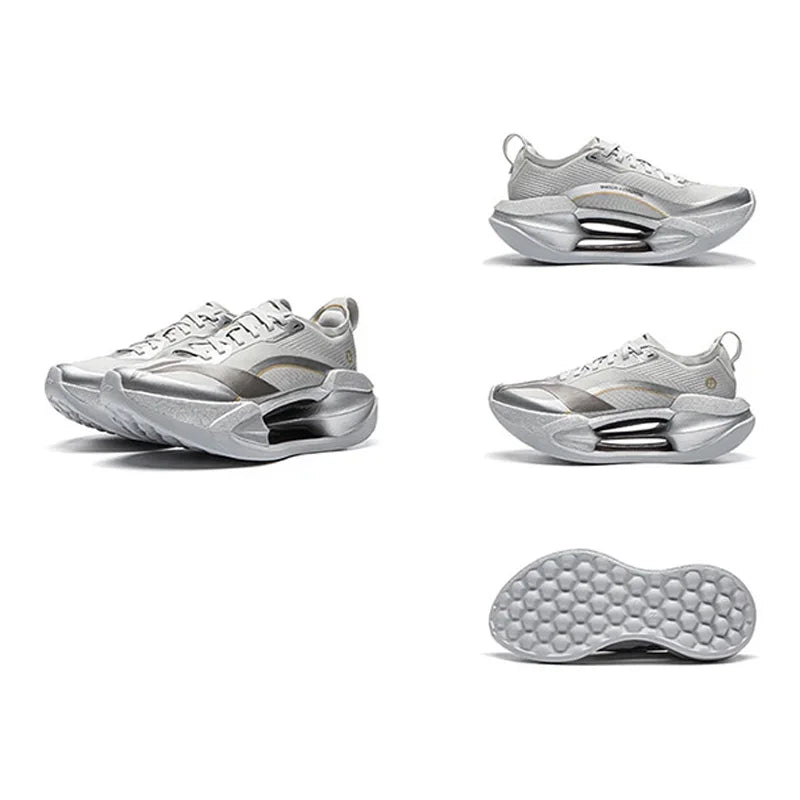 Li-Ning Women's SHADOW 4 ESSENTIAL Running Shoes SUPER BOOM Rebound-Speed LiNing Sports Shoes Daily Jogging Sneakers ARRW008