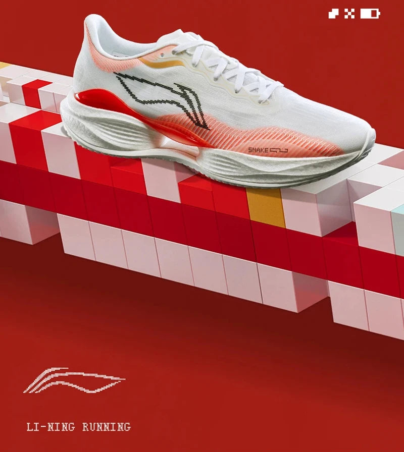 Li-Ning Women's SUPER LIGHT 22 Light Running Shoes TEMPO BOUNSE Cushion BOOM FIBER LiNing Wearable Anti-Slip Sneakers ARBV002