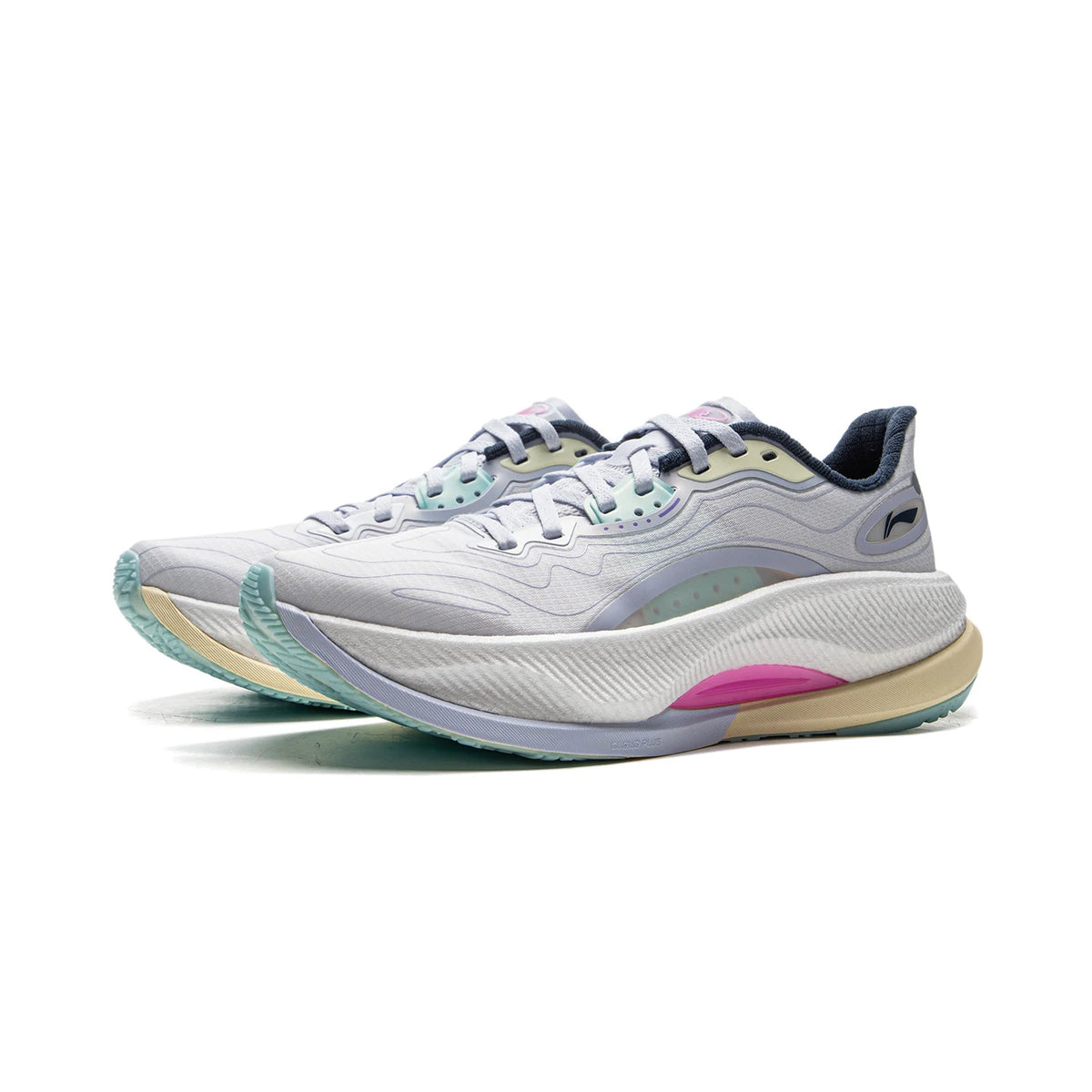 Li-Ning Women's YUEYING 4 PRO Cushion Running Shoes LN CLOUD PLUS Cushion LiNing Anti-slip Wearable Sneakers ARHV006