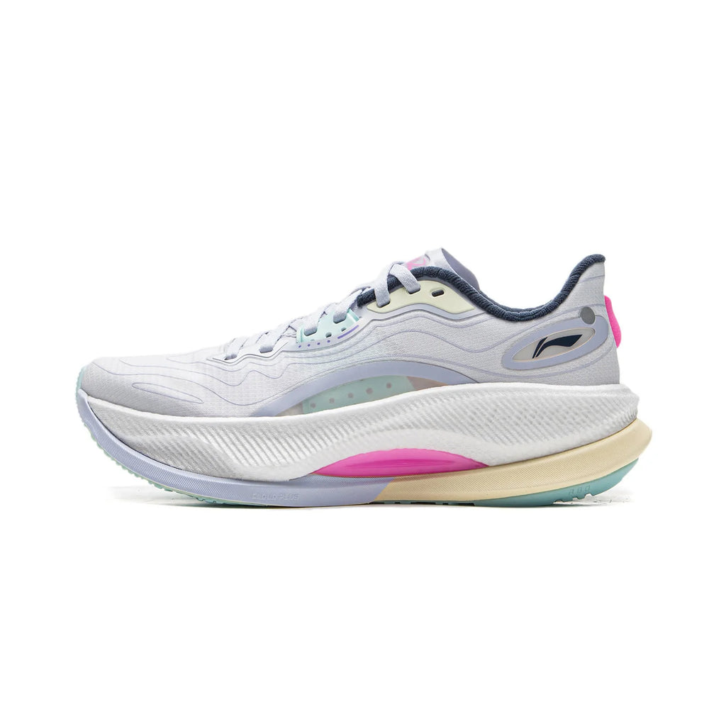 Li-Ning Women's YUEYING 4 PRO Cushion Running Shoes LN CLOUD PLUS Cushion LiNing Anti-slip Wearable Sneakers ARHV006