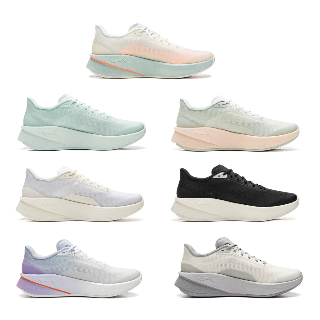 Li-Ning Women's CHAOYING Cushion Running Shoes BOOM Lightweight Rebound TEMPO BOUNSE Flexible LiNing Comfortable Sneaker ARBW008