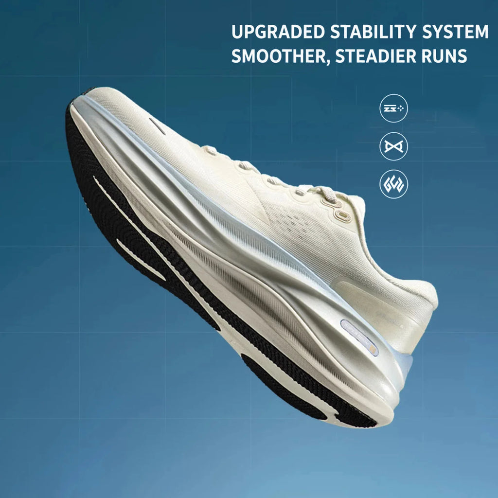 Li-Ning Women's YUEYING 6 PRO Optimized Cushion Running Shoes with Wide Toe Box SUPER BOOM Reflective LiNing Sneaker ARHW016