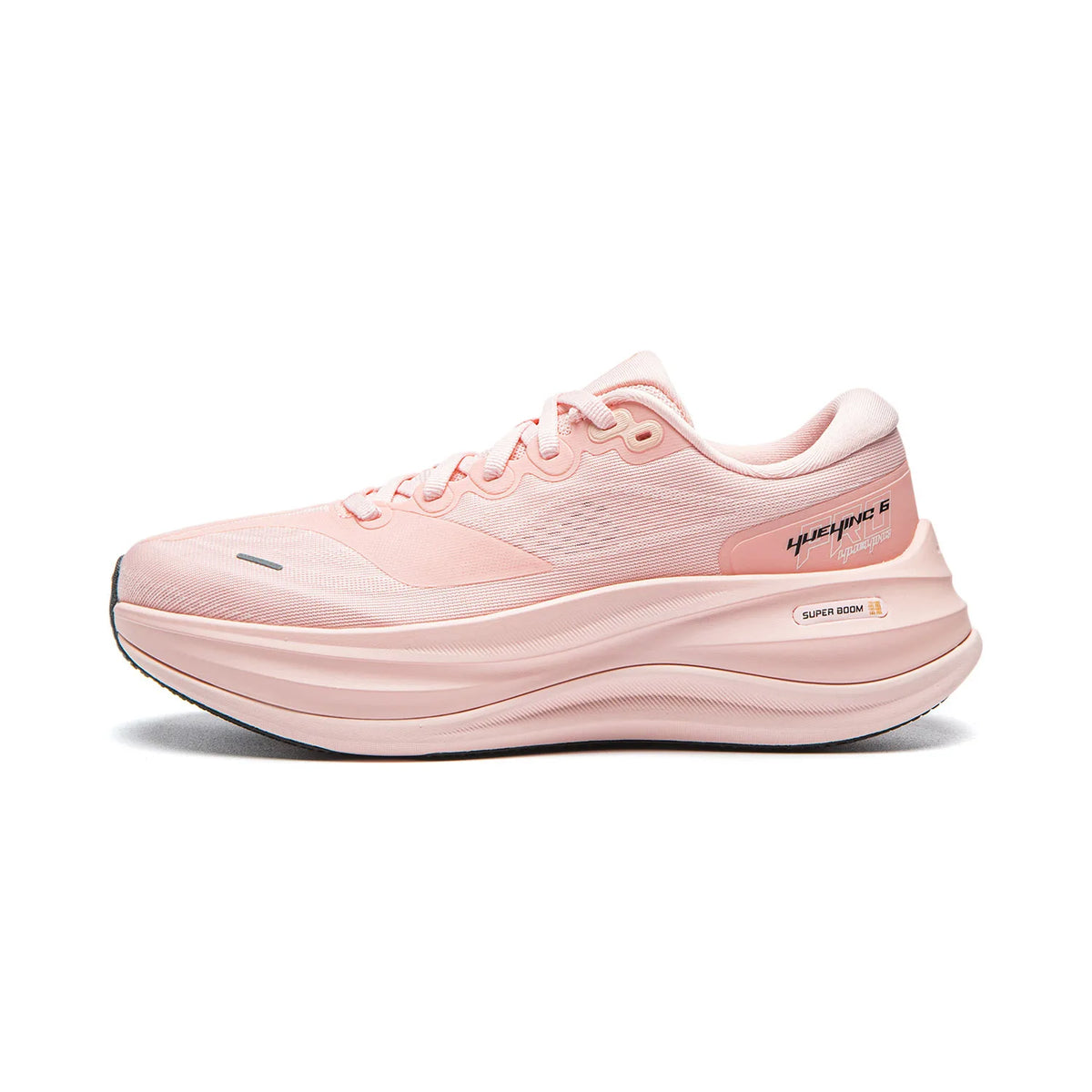 Li-Ning Women's YUEYING 6 PRO Optimized Cushion Running Shoes with Wide Toe Box SUPER BOOM Reflective LiNing Sneaker ARHW016